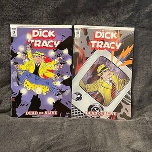 Dick Tracy Dead‎ or Alive Comic Books Issues 3 & 4 IDW Publishing Detective 2018